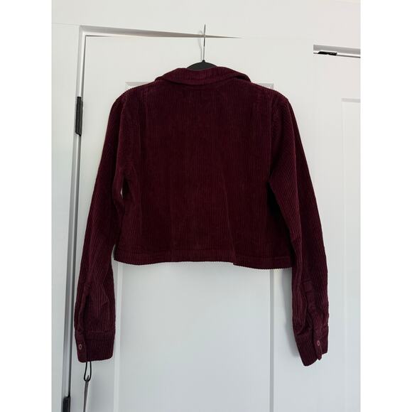 $242 New Les Tien Iris Bordeaux Corduroy Button Up - Small - Picture 4 of 9